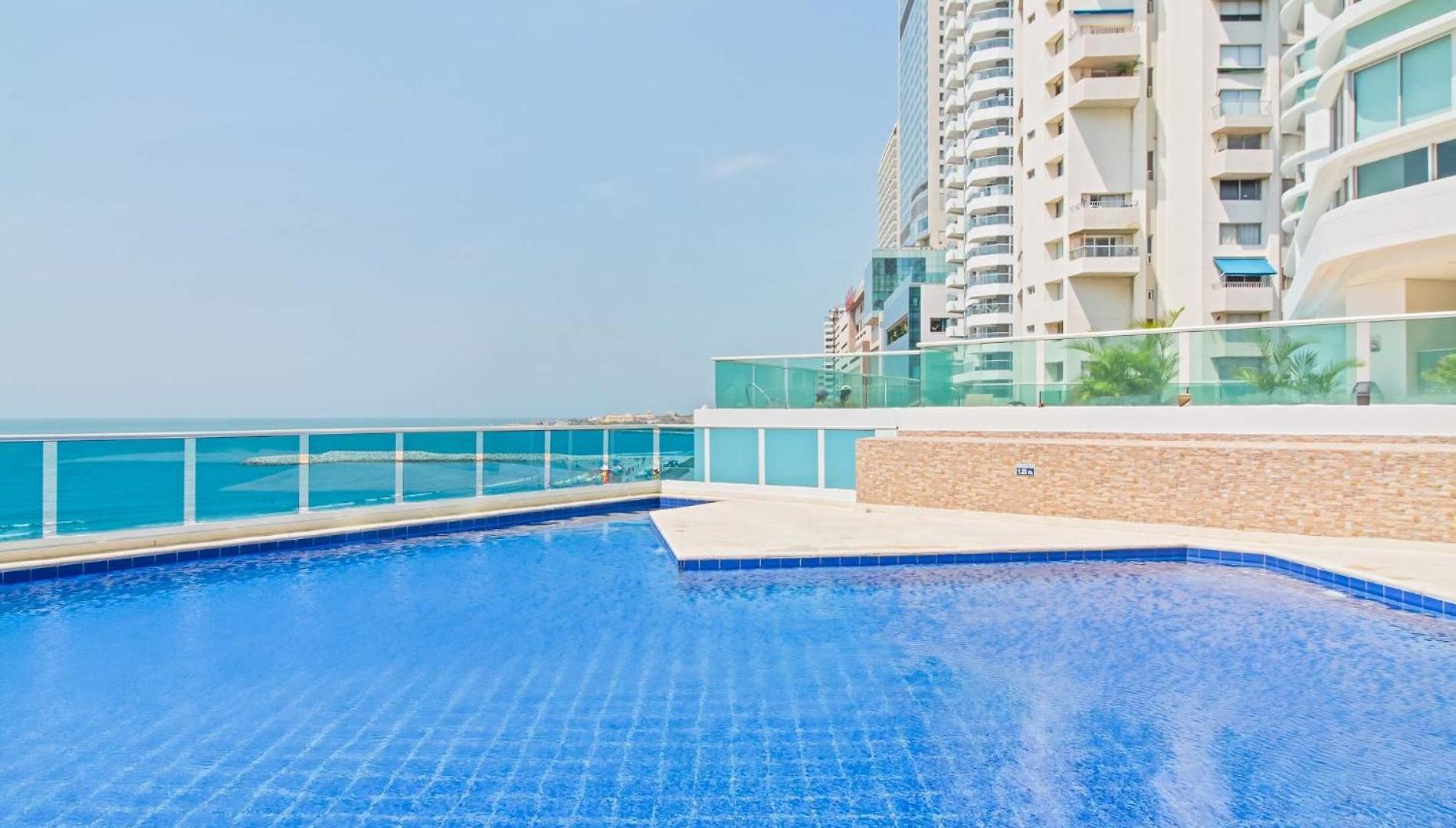 Vista De Lujo Al Mar Y La Bahía Apartamento Cartagena