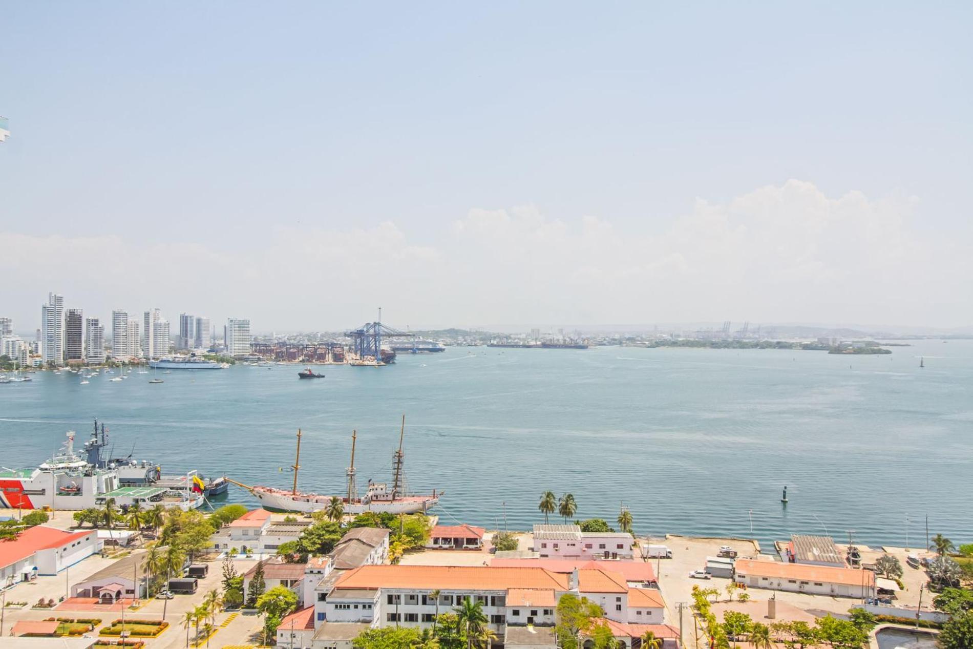 Vista De Lujo Al Mar Y La Bahía Apartamento Cartagena