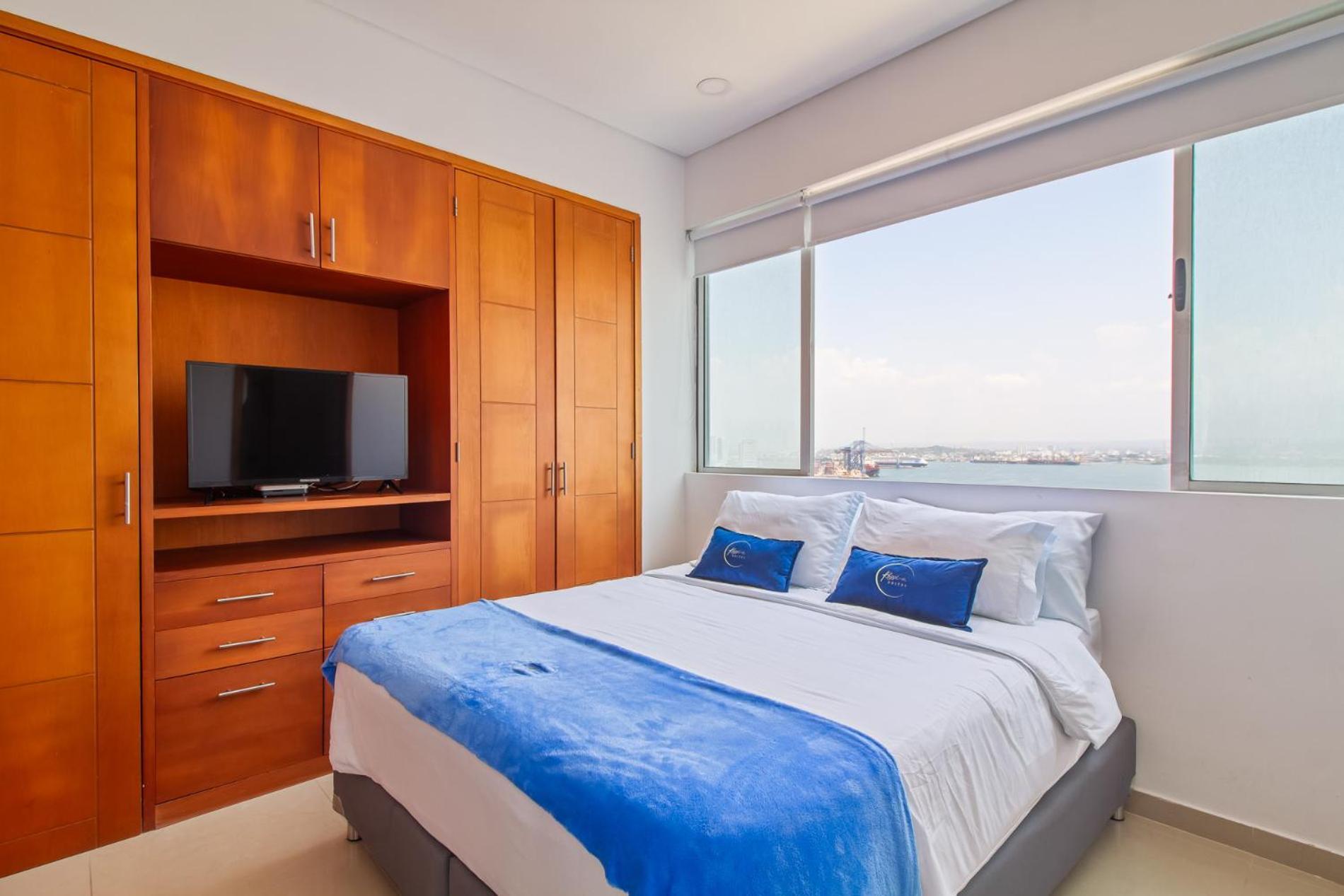 Vista De Lujo Al Mar Y La Bahía Apartamento Cartagena