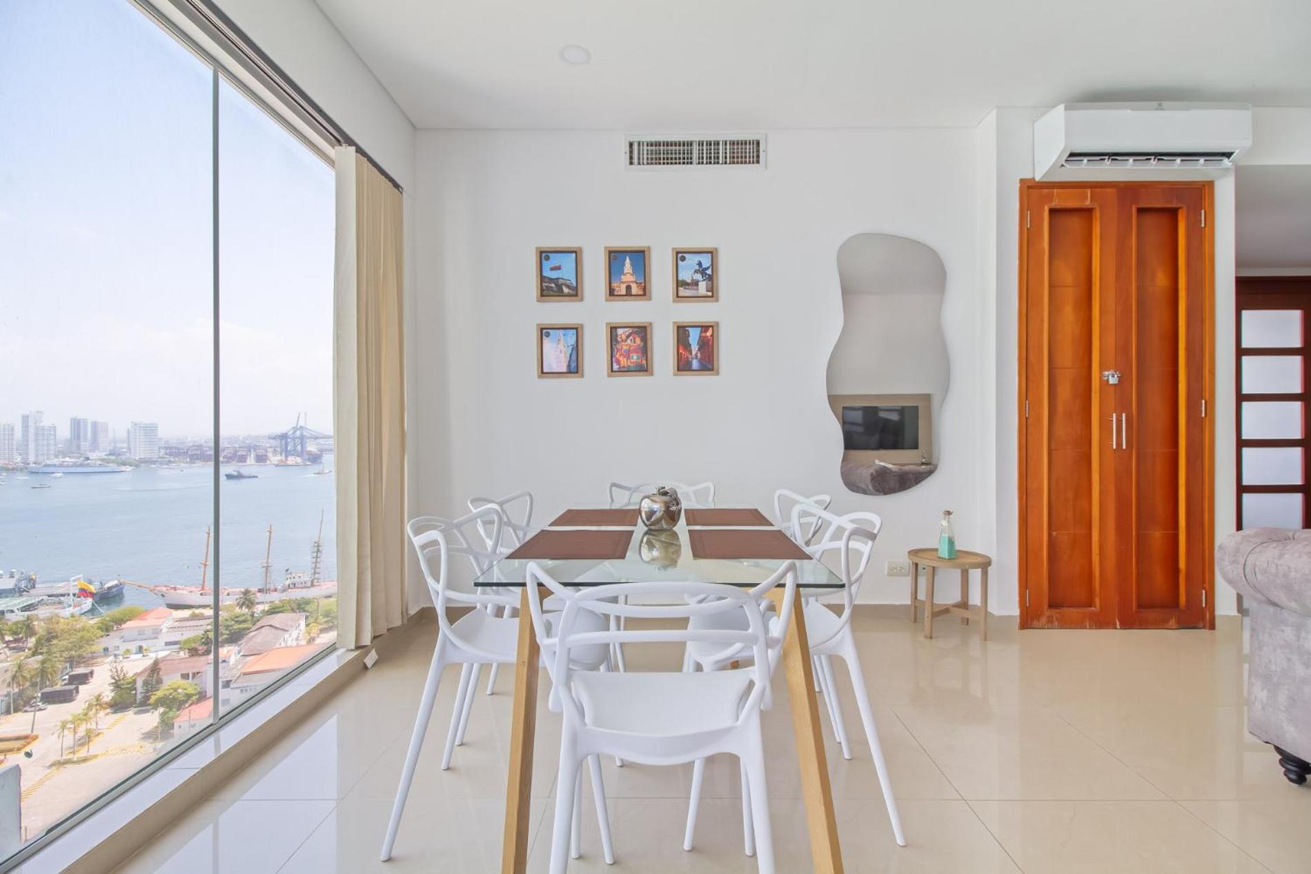 Apartamento Vista De Lujo Al Mar Y La Bahía Cartagena