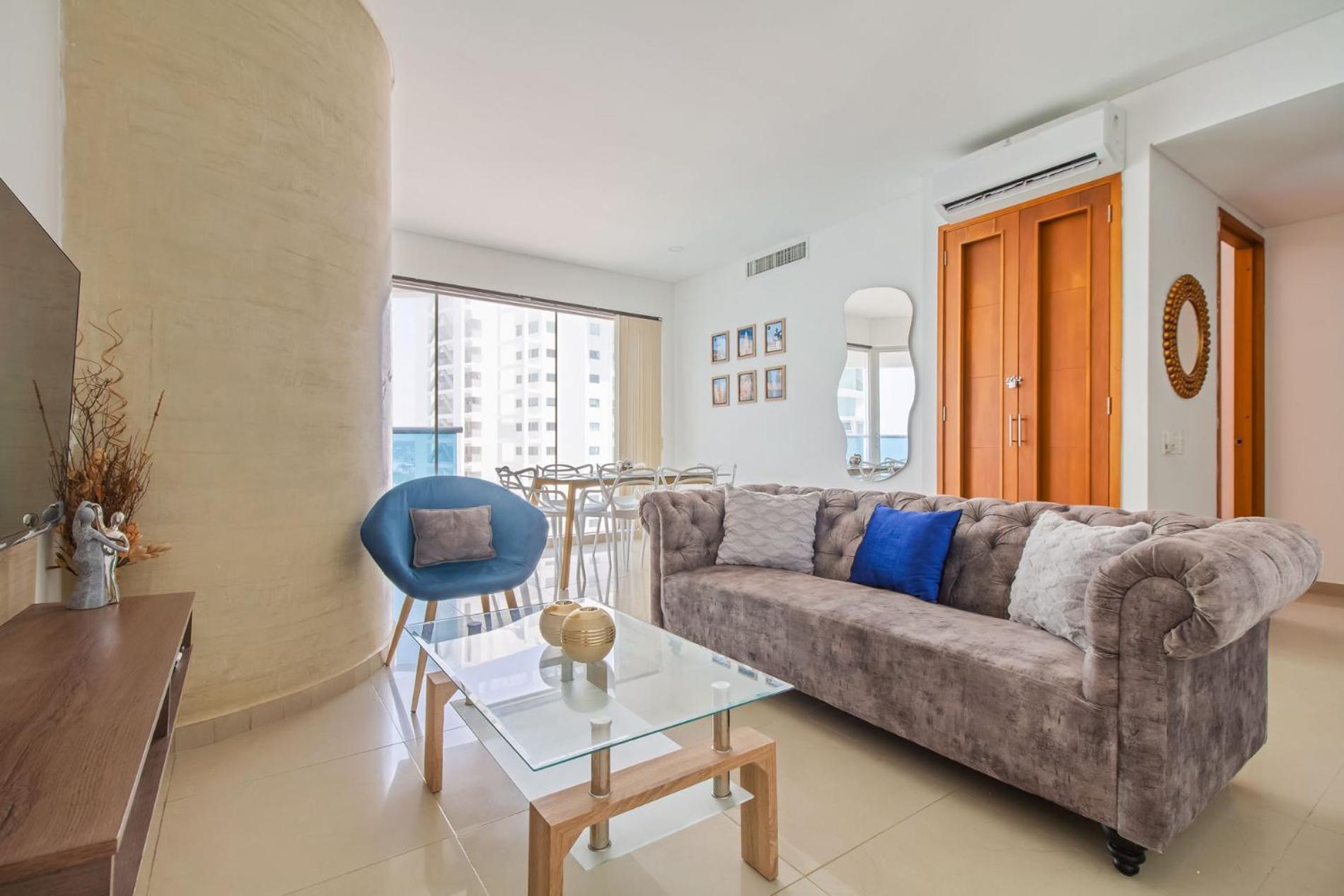 Vista De Lujo Al Mar Y La Bahía Cartagena